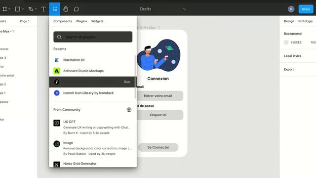 Figma : Design mobile d'une page de connexion #figmadesign #figma смотреть онлайн