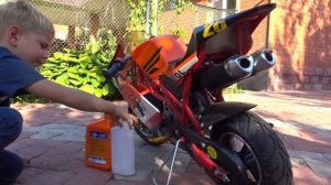 BABY Biker Unboxing Test Drive Sportbike Лев Купил Байк Детский мотоцикл распаковка