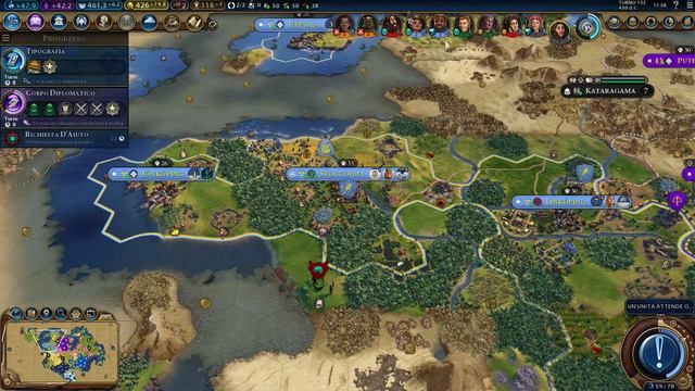 Civilization 6 (Diplomatic Victory) (Coop) Sweden & England #5 An Unexpected War смотреть онлайн