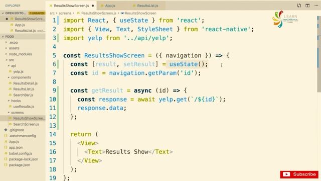 React Native Complete Course Fetching a Single Restaurant Part 72 смотреть онлайн
