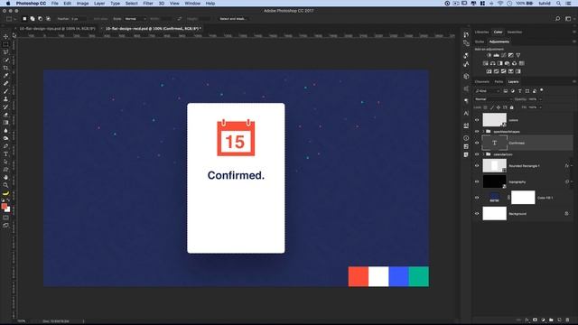 10 Flat Design Tips & Techniques Photoshop Tutorial смотреть онлайн