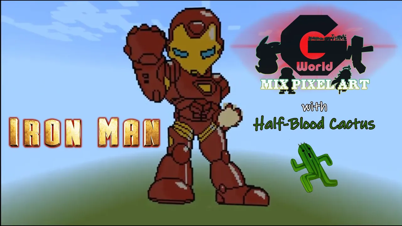 Pixel Art: Iron Man
