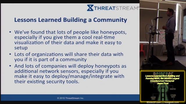 112 Lessons Learned from Building and Running MHN the Worlds Largest Crowdsourced Honeynet Jason Tr смотреть онлайн
