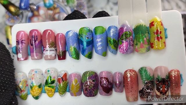 MoYou London Paradise Stamping Plates 07 To 11 Review Tropical Birds Leaves Butterfly Nail Art