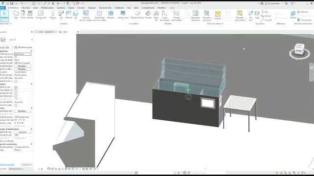 Autodesk Revit 2021 VERSION ETUDIANTE Projet2 Vue 3D {3D} 2020 07 24 15 39 43 Trim смотреть онлайн