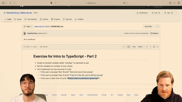 Coding Exercises #2 I TypeScript Basics #07 смотреть онлайн