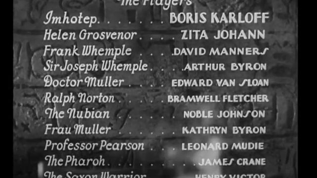 Opening Titles for The Mummy (1932) смотреть онлайн