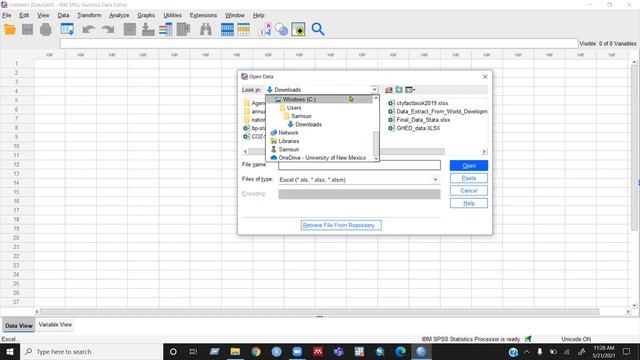 How to import excel file in SPSS - by Samsun смотреть онлайн