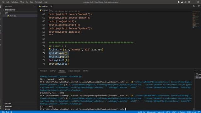 Python Programming - Les 12 - Python Variables - List and Tuple Summary смотреть онлайн