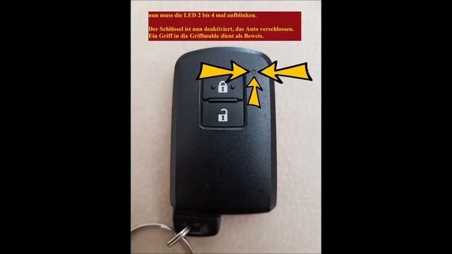 Smart Key deaktivation Toyota Auris смотреть онлайн