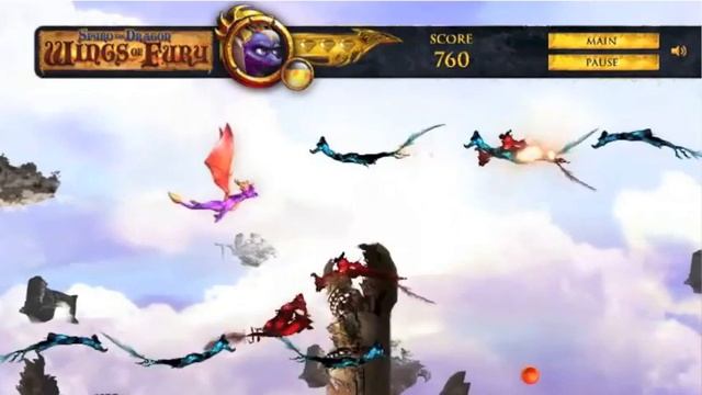 Spyro Wings of Fury Flash Game смотреть онлайн