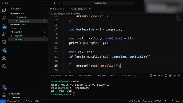 How to make memory read-only in your C programs. смотреть онлайн
