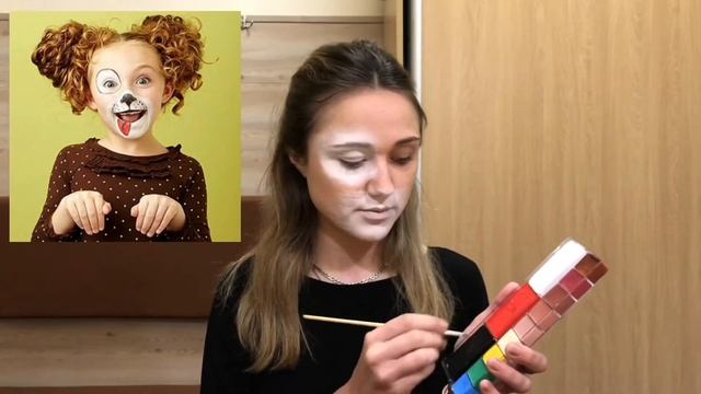 Детский грим собачки (пошагово) смотреть онлайн