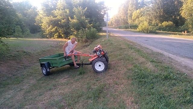Испытание мотоблоков Кентавр 1081Д и 2090Б на крутой подъём и скорость. смотреть онлайн