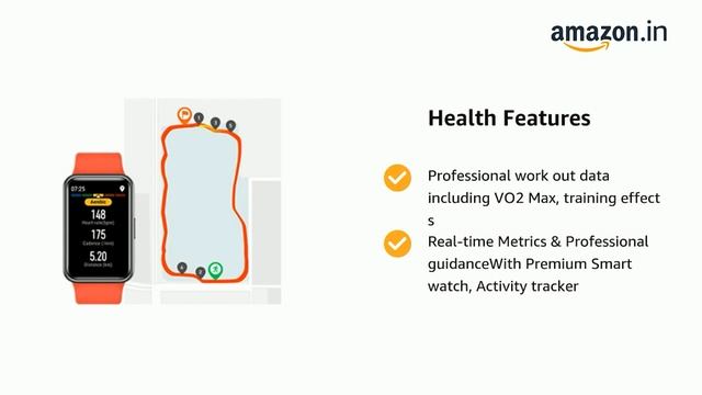 Huawei Watch FIT Smartwatch with Slim Body, 1.64 Vivid AMOLED Display, Quick-Workout Animations смотреть онлайн