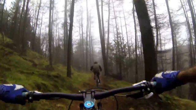 Mountain biking in Cwmcarn, Cafal trail смотреть онлайн