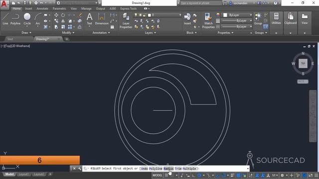 2D AutoCAD drawing for practice смотреть онлайн