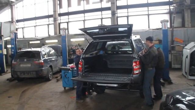 Установка кунга на Mitsubishi l200 2015+ смотреть онлайн