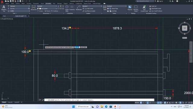 AutoCAD 3D, Autodesk, 3D Modeling, how to drawing Lube oil Cooler, Sketches #P1 смотреть онлайн