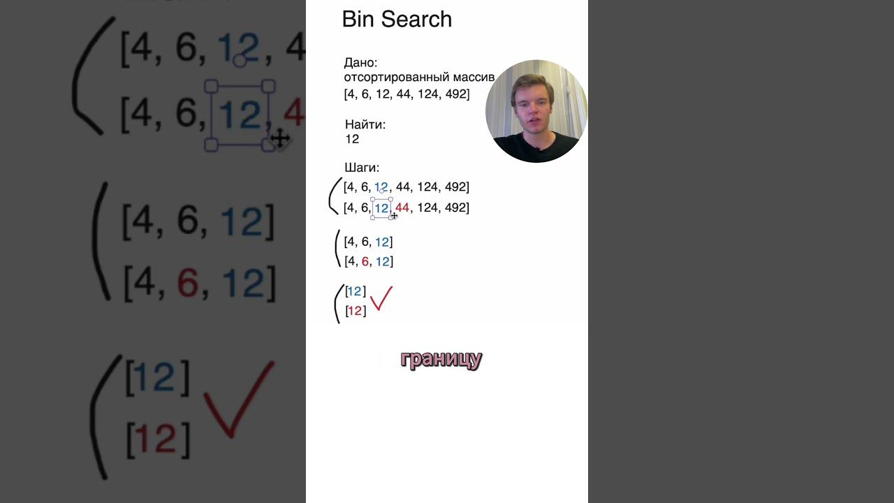 Бинарный поиск на собесе #Shorts #coding #python #programming #datascience #ml #айти смотреть онлайн