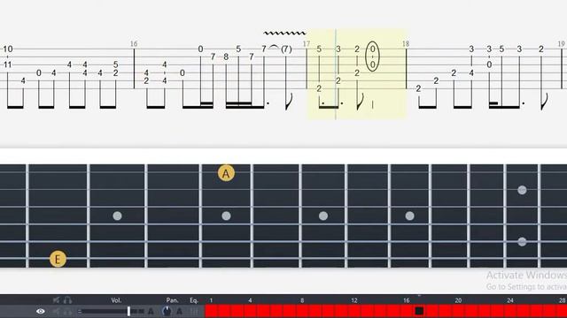 Guitar Tab - Main Theme (Silent Hill) OST Fingerstyle Tutorial Sheet Lesson #Anp