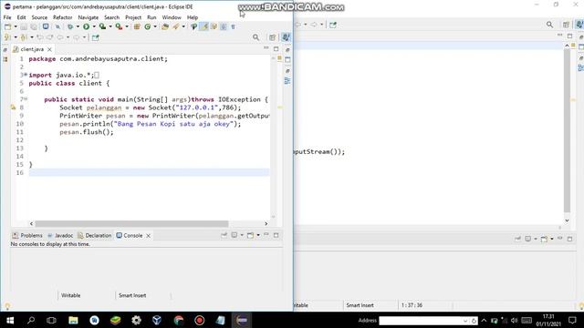 cara membuat socket java pada Eclipse IDE смотреть онлайн