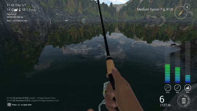 Fishing Planet. Hunting the Unique Rainbow Trout at Falcon Lake, PS4 смотреть онлайн