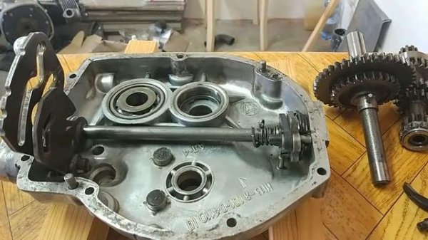 КПП мотоцикла Урал СБОРКА.