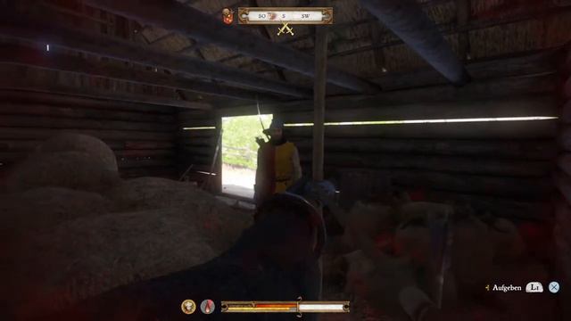 Kingdom Come - abusing horse hay to safely kill guards in Skalitz prologue смотреть онлайн