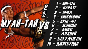 Муай тай против 10 различных боевых искусств.