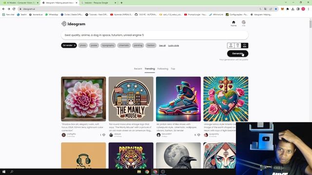 NOVO SITE PARA CRIAR IMAGENS GRATUITAS COM INTELIGÊNCIA ARTIFICIAL IDEOGRAM TUTORIAL