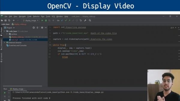 OpenCV    Display Video