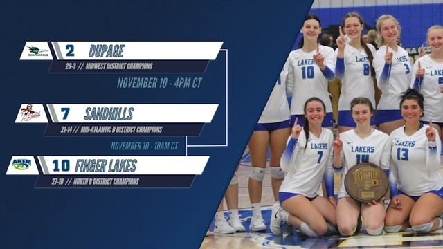 2022 NJCAA DIII Volleyball Championship Bracket Reveal смотреть онлайн