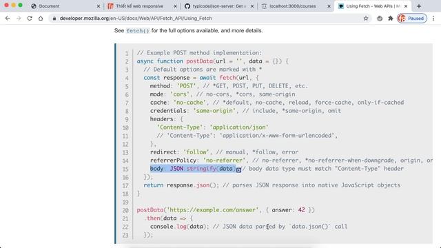 Thêm/sửa/xóa khóa học với Fetch và REST API смотреть онлайн