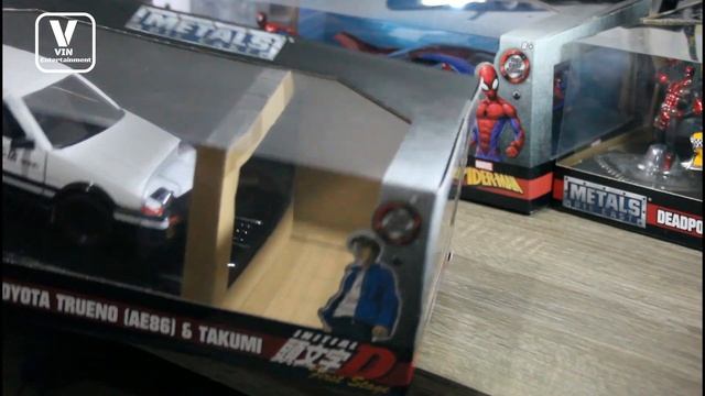 Toyota Trueno AE 86 & Takumi Initial D First Stage ??Jada Toys Scale 1:24 Hollywood Rides Unboxing смотреть онлайн