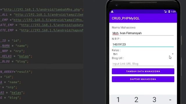 CRUD Database MySQL dengan PHP Pada Apk Android Part : 2 смотреть онлайн