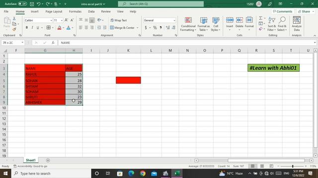 Excel part 6 | excel tutorial #excel for beginners #cell address #freshers#fill cursor #move cursor смотреть онлайн