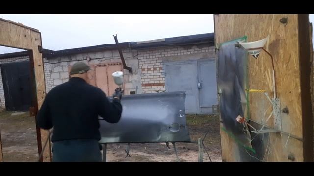 DeVILBISS DV1, пробуем красить. смотреть онлайн