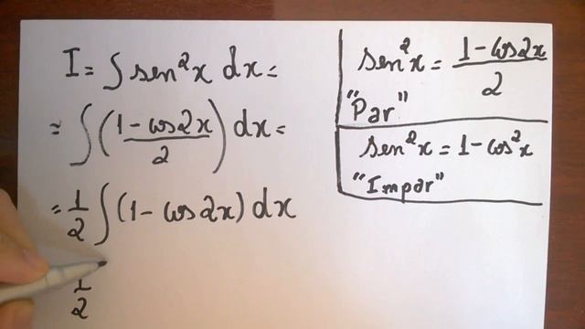 Integral Seno ao quadrado (senx)^2 смотреть онлайн