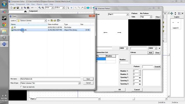 Diptrace Tutorial: Component and Pattern Libraries смотреть онлайн