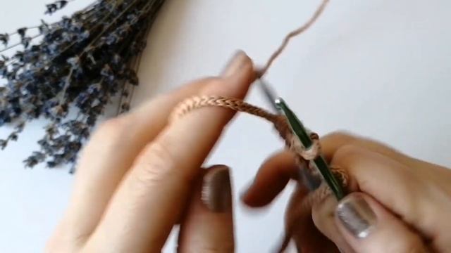 Вязаный ремень для сумки! Оригинальная коса крючком! смотреть онлайн