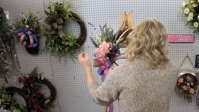 Spring Hydrangea Wreath / Floral Wreath Tutorial / Spring Home Decor 2022 / Lavender Wreath смотреть онлайн