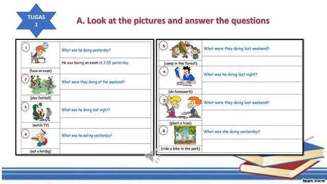 Exercises tentang Past Continuous Tense смотреть онлайн