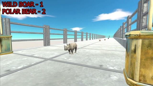 ANIMAL SPEED RACE - SQUARE RACE TRACK | Animal Revolt Battle Simulator смотреть онлайн