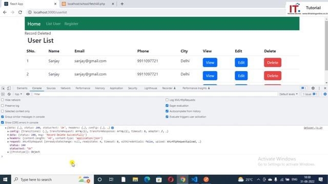 React JS Tutorial for beginners Hindi 2022 Part - 22 | Delete API , Axios #reactjstutorial #react смотреть онлайн