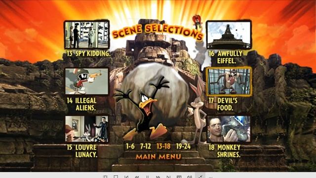 Looney Tunes: Back In Action DVD Menu Walkthrough