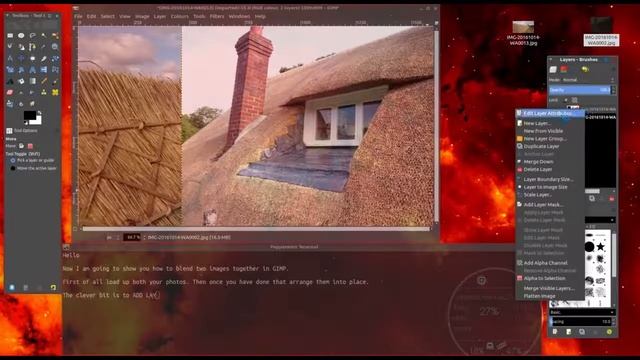 GIMP tutorial - How to Photo Blend with the Gradient Tool смотреть онлайн