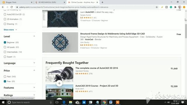 Autocad online Free course with certificate ||udemy online смотреть онлайн