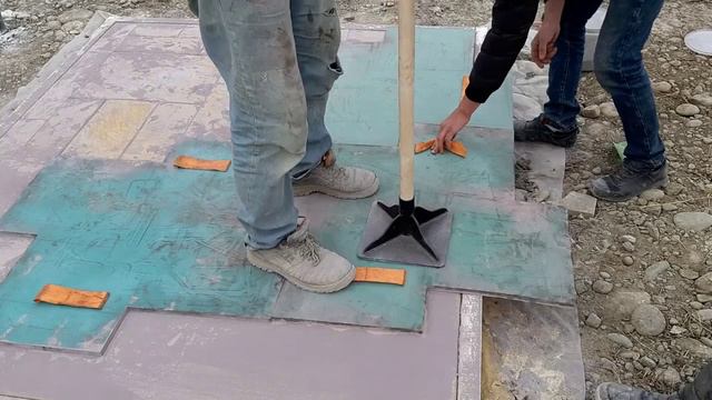 Форма для Печатного бетона. УРАЛЬСКИЙ СЛАНЕЦ смотреть онлайн