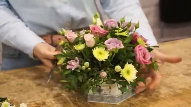 Классическая композиция в коробке. Мастер класс смотреть онлайн